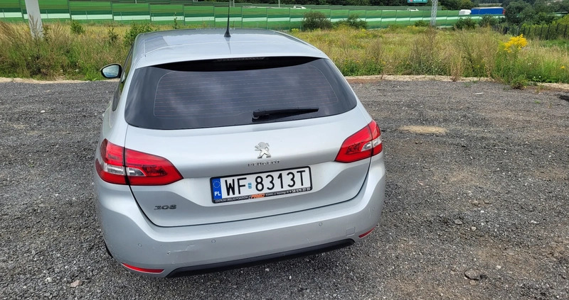 Peugeot 308 cena 38900 przebieg: 143050, rok produkcji 2017 z Gdynia małe 121